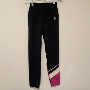 P.E Nation Black and Pink Leggings